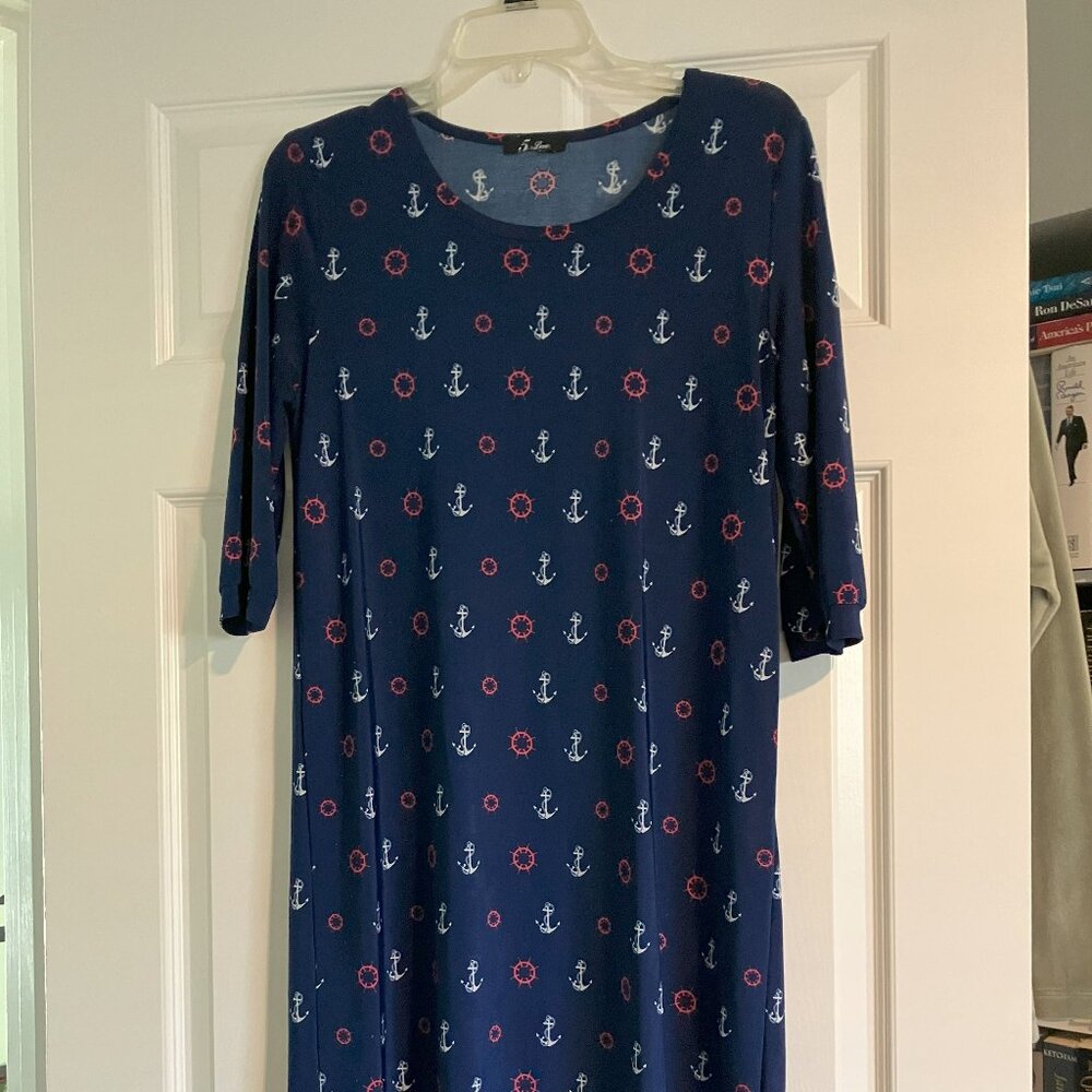 Navy Sailor Anchor Dress